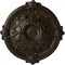 Ekena Millwork Hamilton Ceiling Medallion (Fits Canopies up to 3 3/4"), 17 3/8"OD x 1 3/4"P, Stone Hearth Crackle CM17HASHC - alternate 1